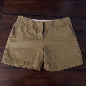 EUC J. Crew women’s olive chino shorts